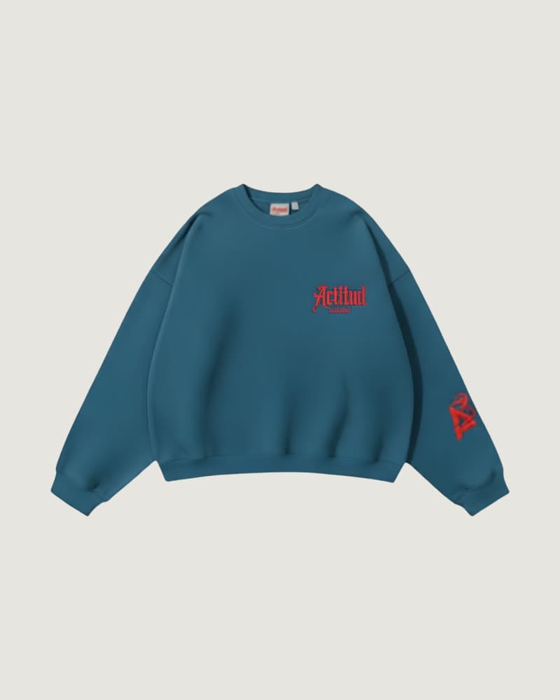 Crewneck Petrol Blue