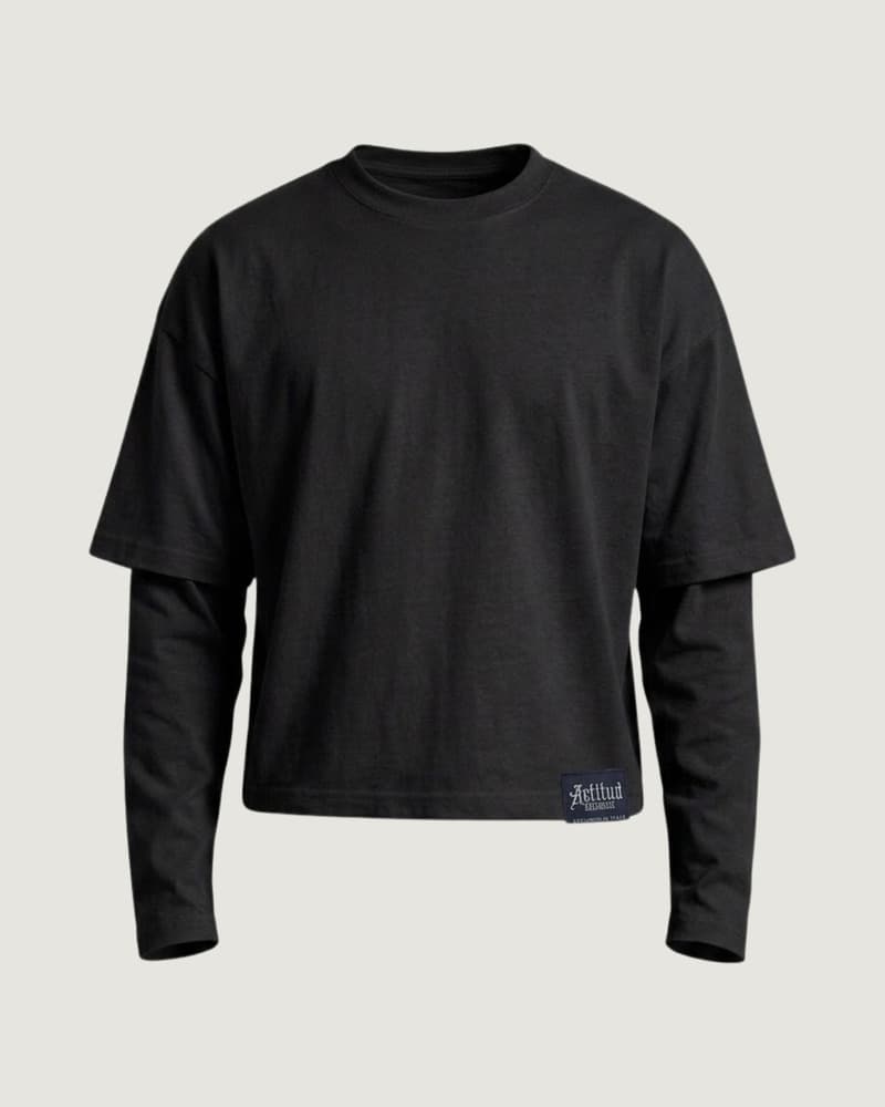 Double Long Sleeve Black